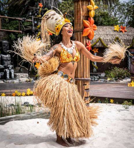 Professional Tahitian More' Costume - Option A Details - Aloha